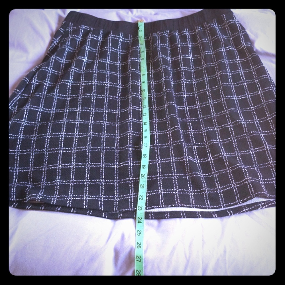 Black and white skirt